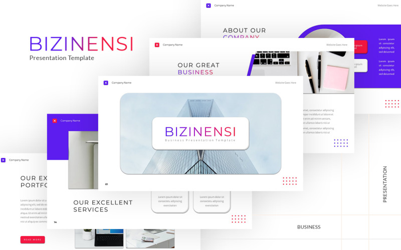 Бизнес-шаблон Powerpoint для бизнеса