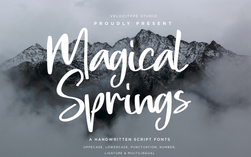 Magical Springs - Font Script moderni