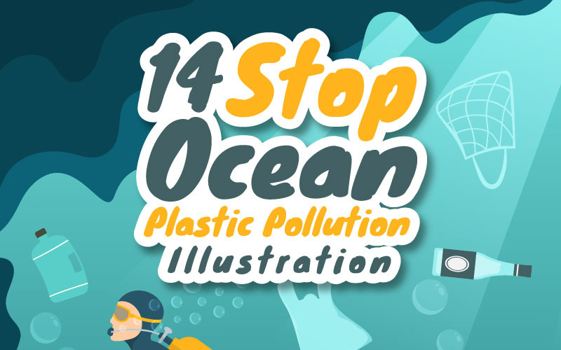 14 Stop all'inquinamento da plastica dell'oceano