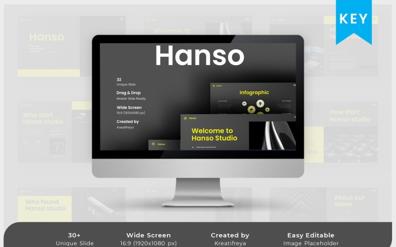 Hanso - Modello di nota chiave aziendale