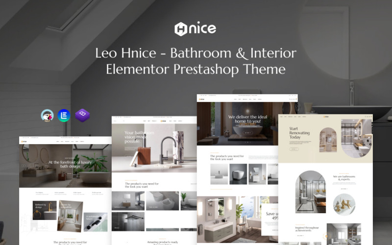 Leo Hnice - Bathroom & Interior Elementor Prestashop 主题
