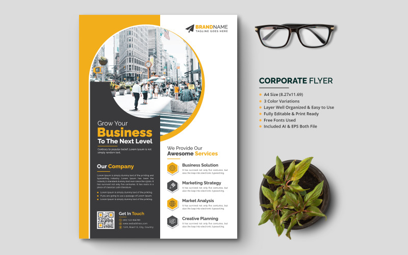 Unternehmensflyer-Vorlage V2