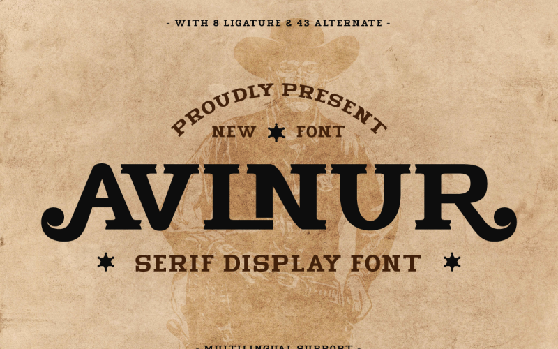 Avlnur - Fuente de pantalla Serif
