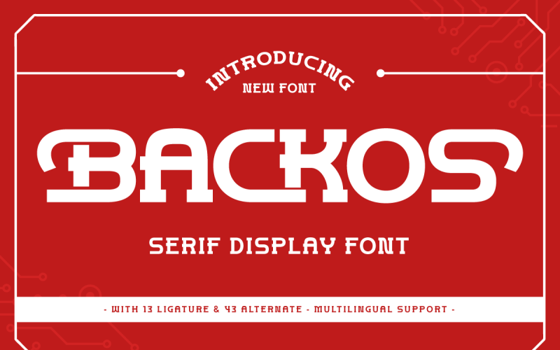 Backos - Fonte de Exibição Serifada