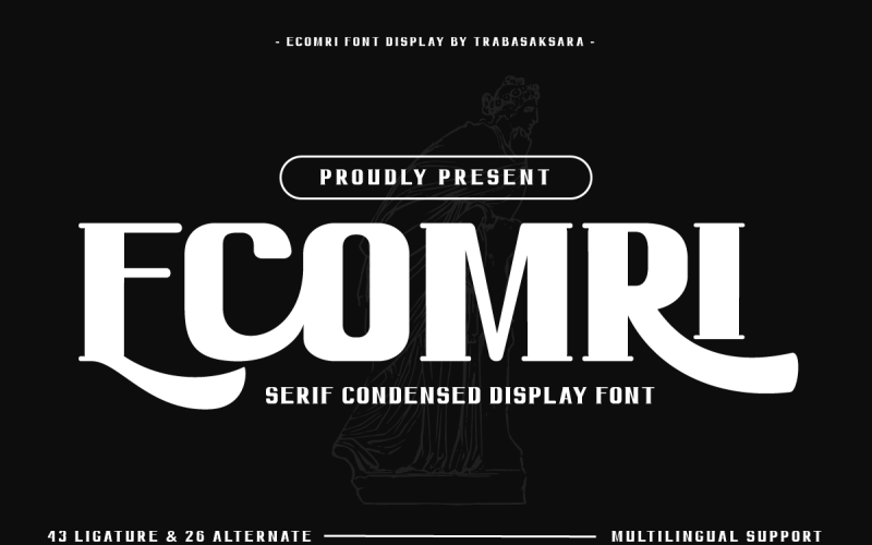 Ecomri - Serif 压缩显示字体