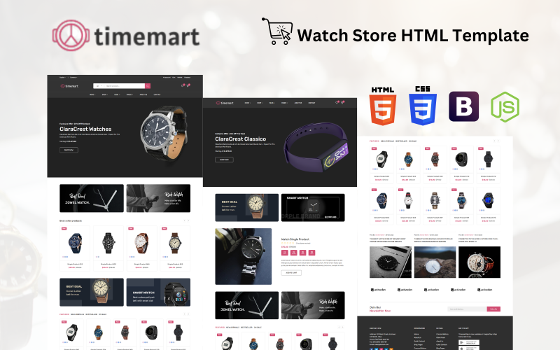 Timemart - 手表商店HTML模板