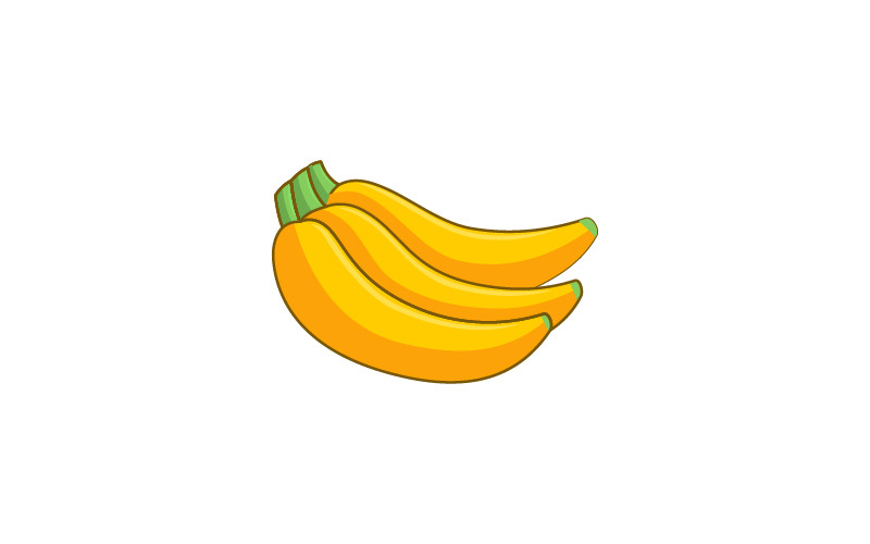 банан фрукты дизайн логотипа шаблон знак