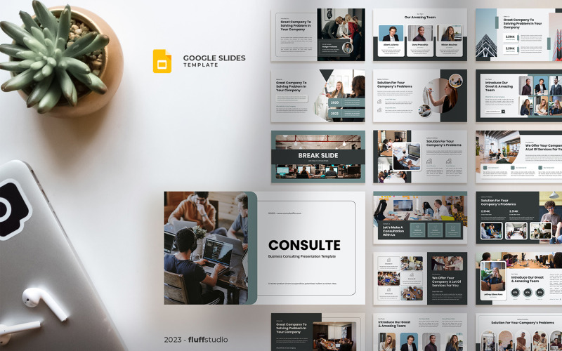 Consulte - Business Consulting Google Slides Mall