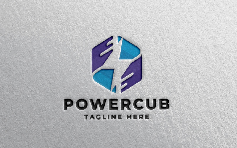 Power Cube Pro 标志模板