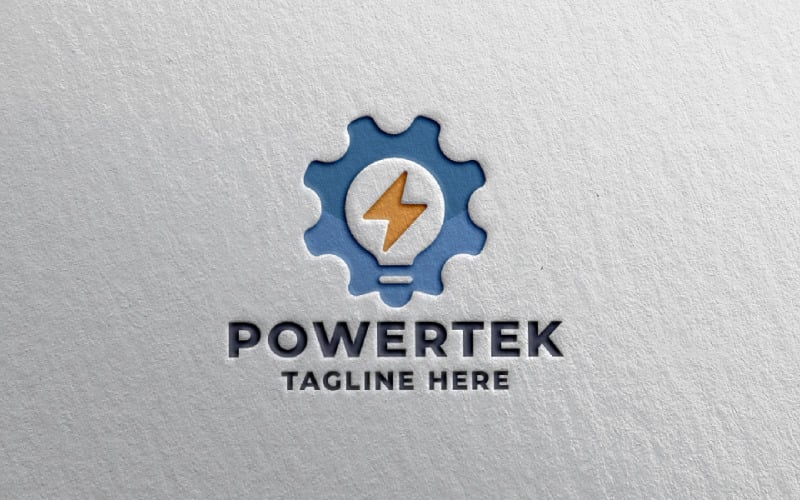 Шаблон логотипу Powertek Pro