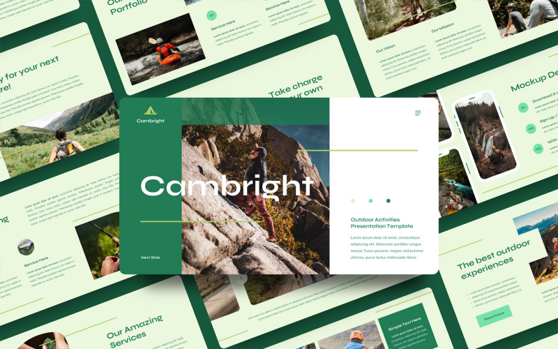 Cambright - Мероприятия на свежем воздухе Шаблоны презентаций PowerPoint