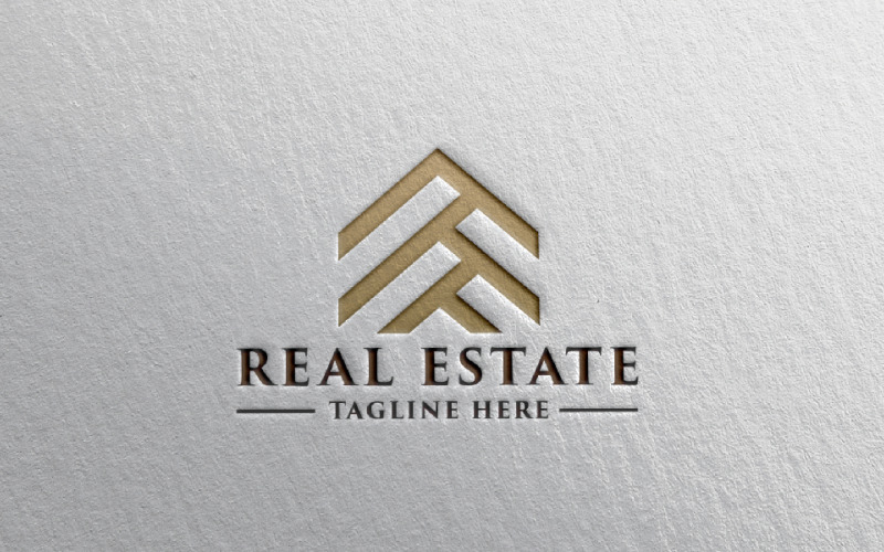 Moderní Real Estate Letter M Pro Logo šablona