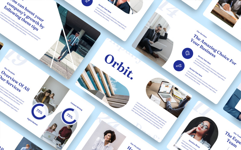Orbit - Şirket Profili Google Slayt Şablonu