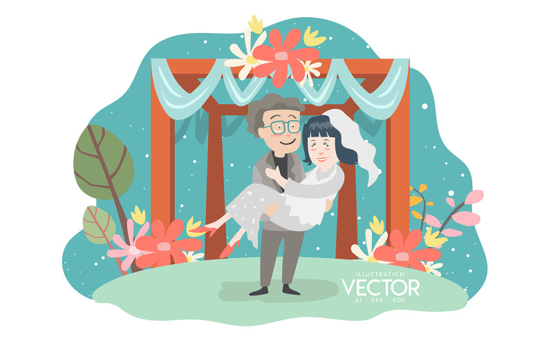 Wedding Vector - Wedding Vector #335563 - TemplateMonster