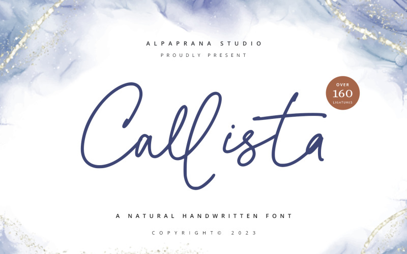 Callista — czcionka podpisu