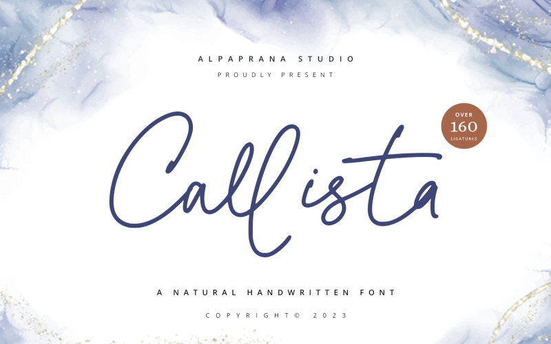 Callista - podpisové písmo