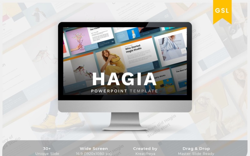 Hagia - Modello di creatività per diapositive di Google