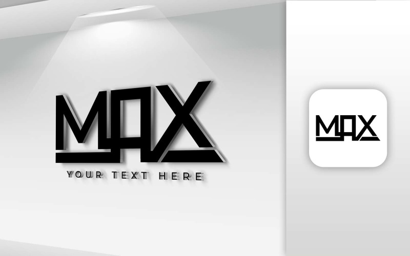 MAX Nome Lettera Logo Design - Identità del marchio