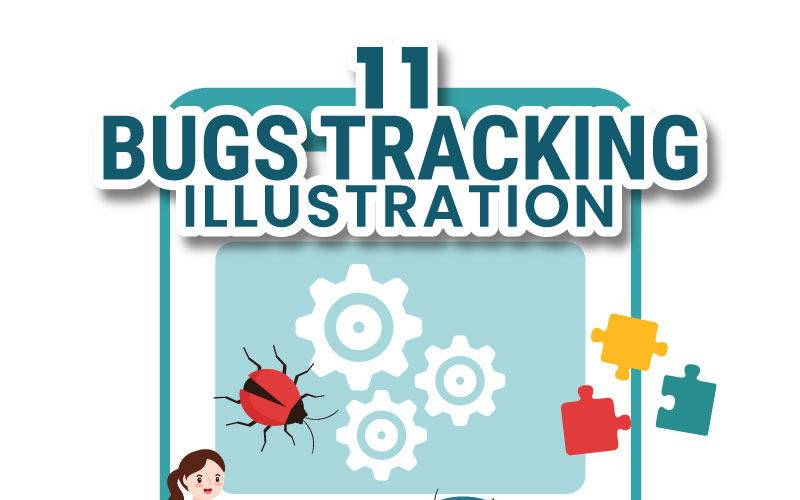 11 Mobiele telefoon Bug Tracking Illustratie