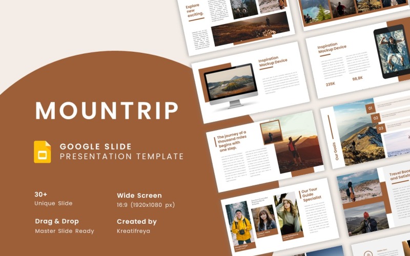 Mountrip – Google-Folienvorlage für Reisebüros