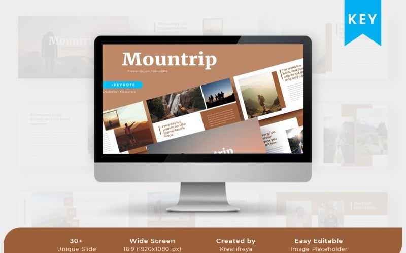 Mountrip – Keynote-Vorlage für Reisebüros