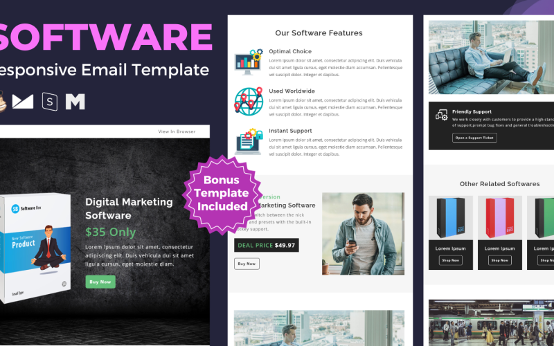 Programvara – Multipurpose Responsive Email Mall