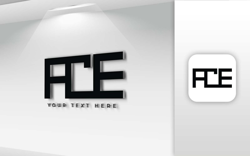 ACE Naam Letter Logo Design - Merkidentiteit