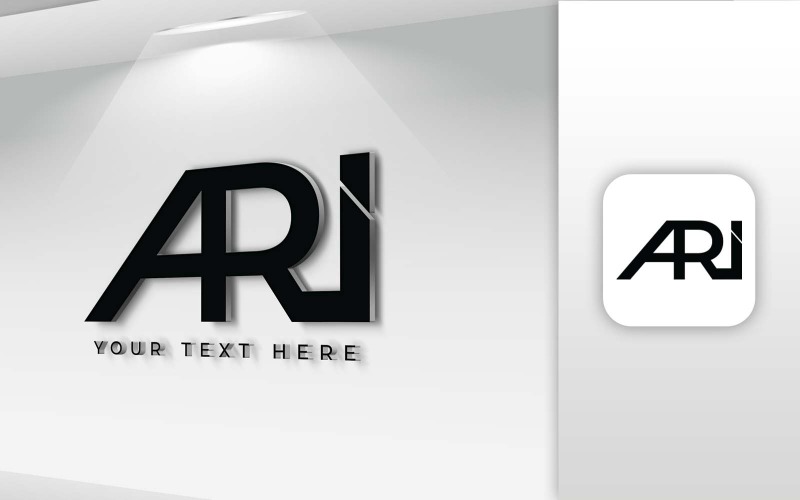 ARI Name Letter Logo Design - Tożsamość marki