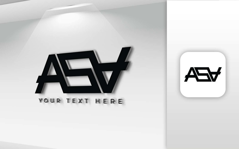 ASA-Namensbuchstaben-Logo-Design – Markenidentität