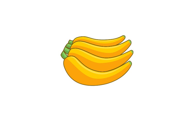 banana fruite логотип шаблон знак фірмовий стиль дизайну