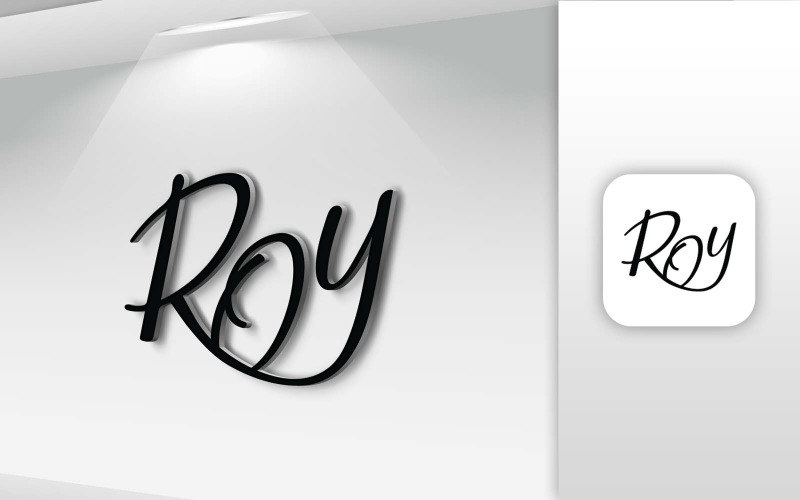 Дизайн логотипа ROY Name Letter - Фирменный стиль