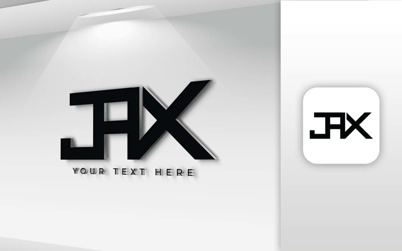 JAX 名称字母标志设计-品牌标识