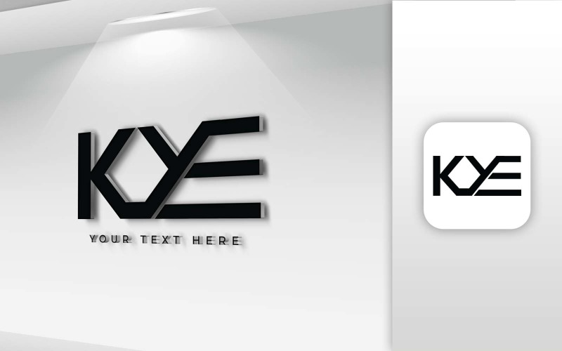 KYE ім'я лист дизайн логотипу - фірмовий стиль