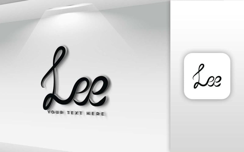 LEE Nome Lettera Logo Design - Identità del marchio