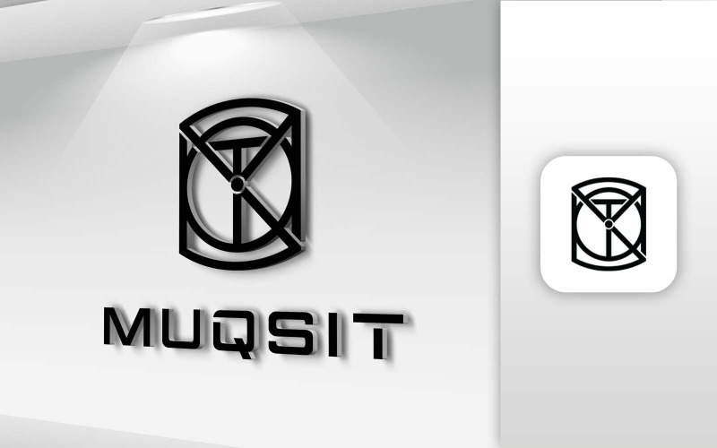 MUQSIT Naam Letter Logo Ontwerp - Merkidentiteit