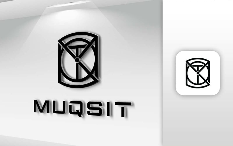 MUQSIT Name Letter Logo Design - Identidad de marca