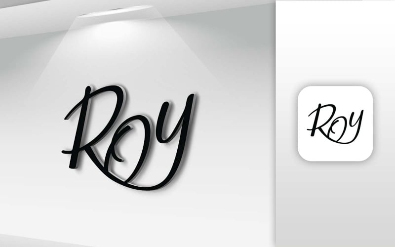 ROY 名称字母标志设计-品牌标识