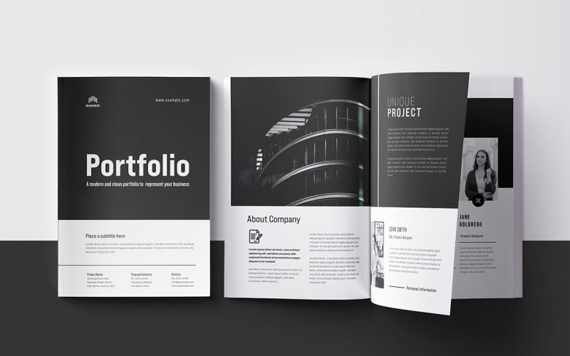 Architecture Portfolio Brochure #335889 - TemplateMonster