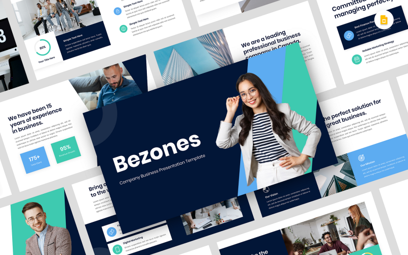 Bezones - Modèle de diapositives Google pour l'entreprise