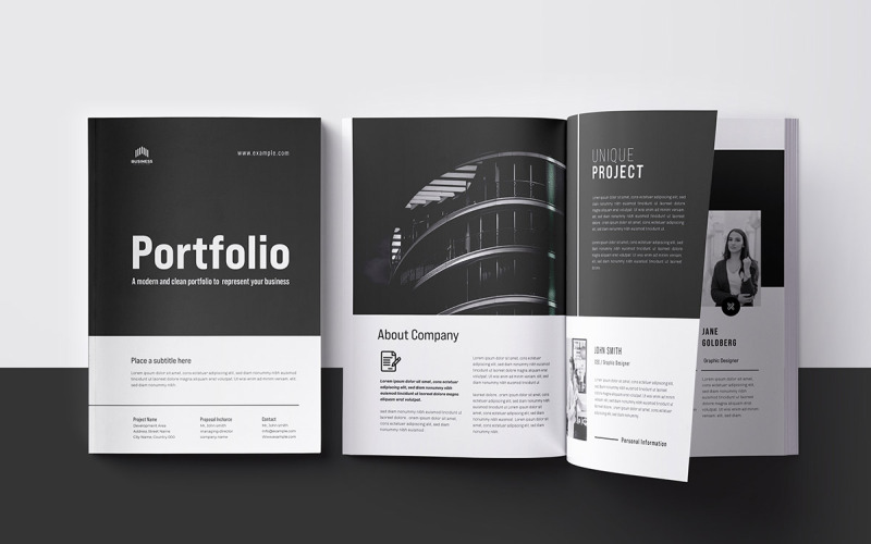 Brochure del portfolio di architettura