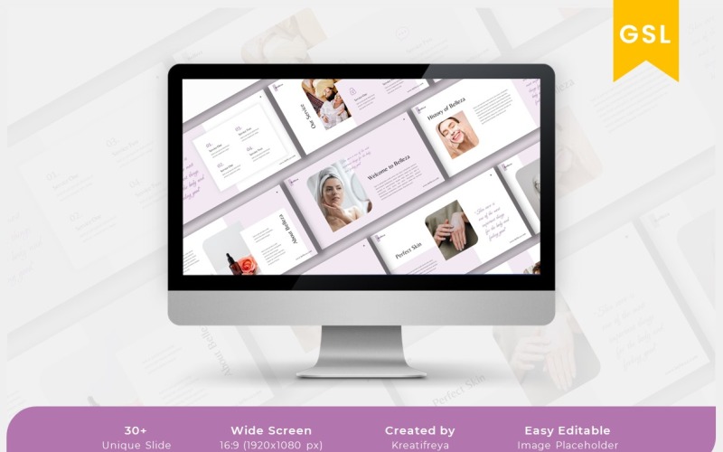 Belleza - Красота и уход за кожей Google Slide Template