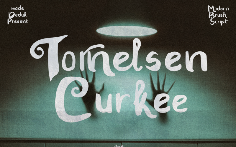 Tornelsen Curkee - Ecset ypeface