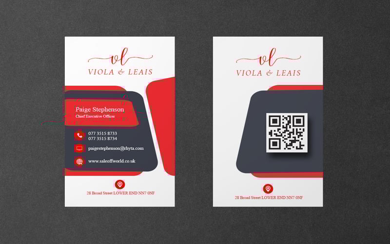 White Business Card - Corporate Identity Template