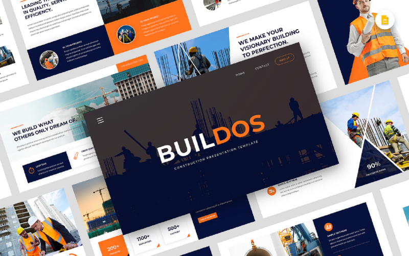 Buildos - Шаблон слайдов Google для строительства