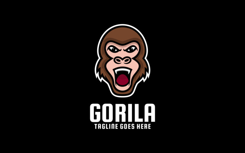 Gorilla E-Sport och Sport Logotyp