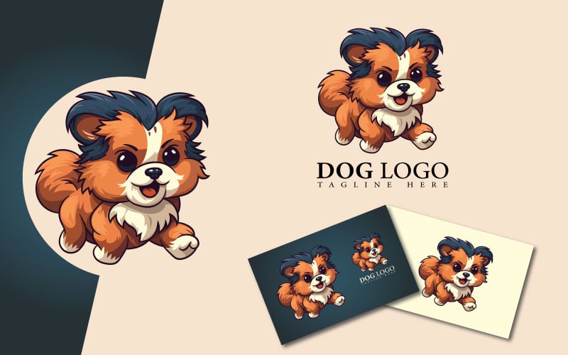 Logotipo de perro de alta calidad y fácil de usar.