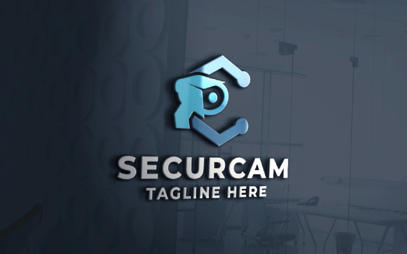 Шаблон логотипу Secure Camera Pro