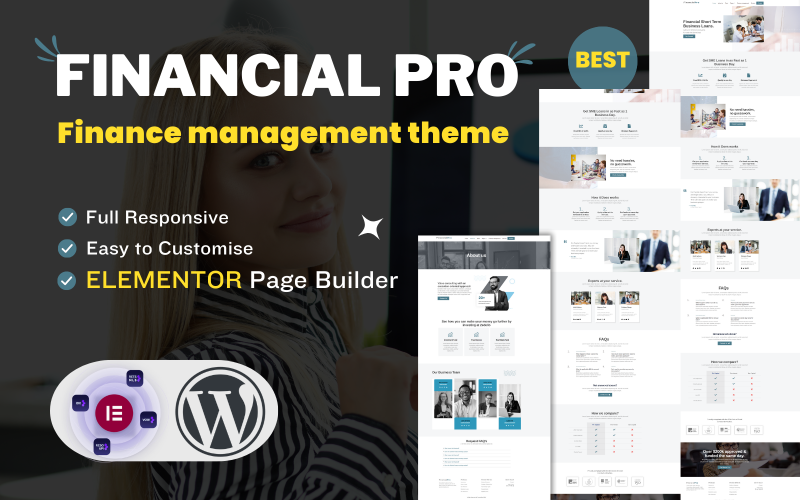 Thème WordPress responsive Financialpro Finance Management