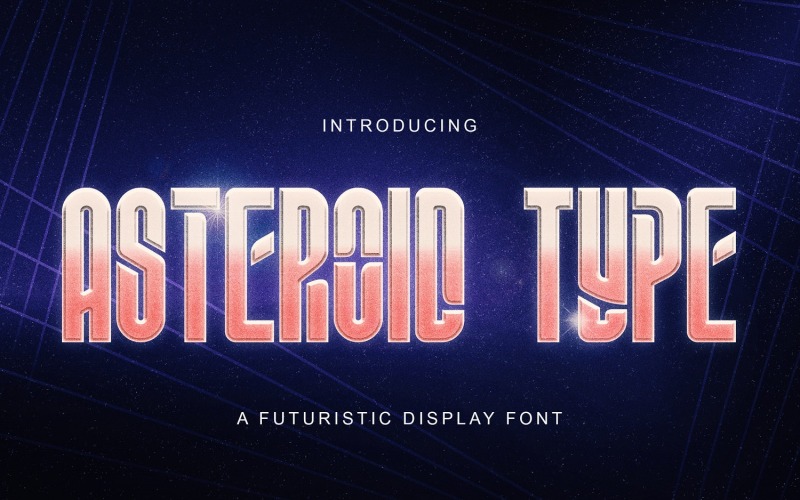 ASTEROID TYPE - Futuristiskt teckensnitt