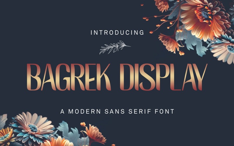 BAGREK DISPLAY - Bezpatkové písmo